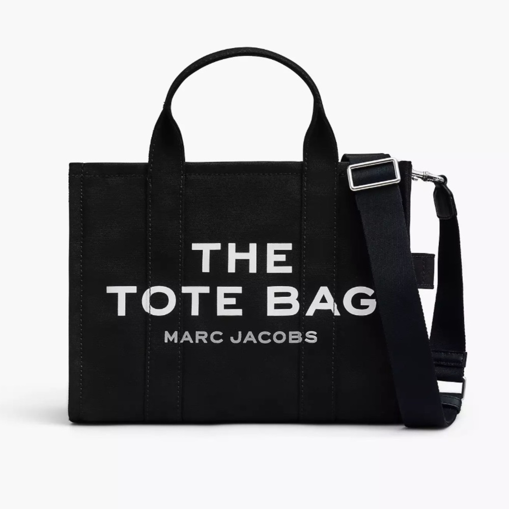 Marc Jacobs medium tote bag in black with shoulder strap